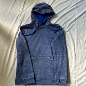 Adidas women’s hoodie. Blue. Size medium.